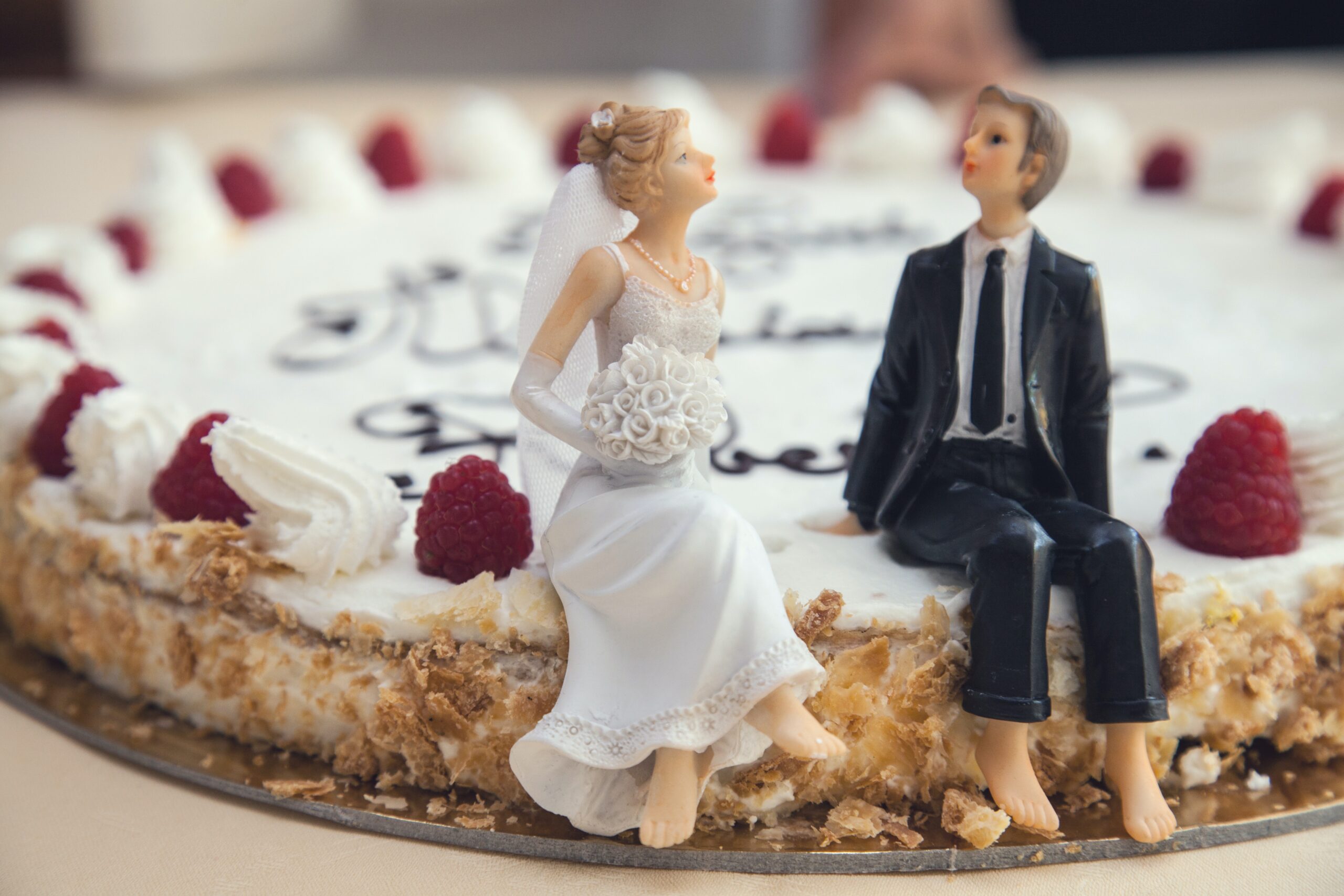 novios torta monogamia pareja matrimonio